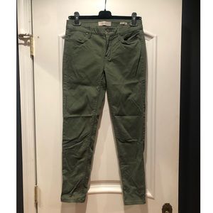 Calvin Klein Jeans- Ankle Skinny Army Green Pants - Size 6